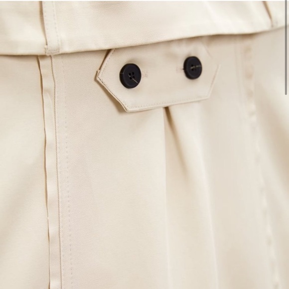 NWT ZARA GABARDINE DRESS  LIGHT BEIGE - Size L - Picture 3 of 7